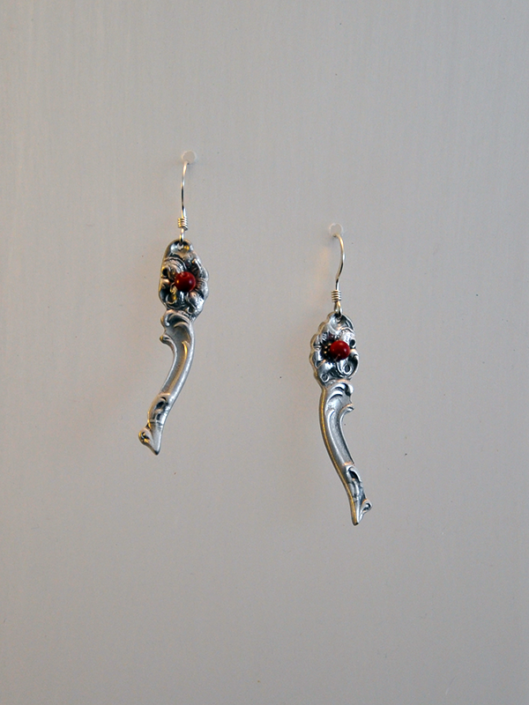 Antique spoon earrings