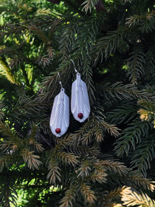 Antique spoon earrings