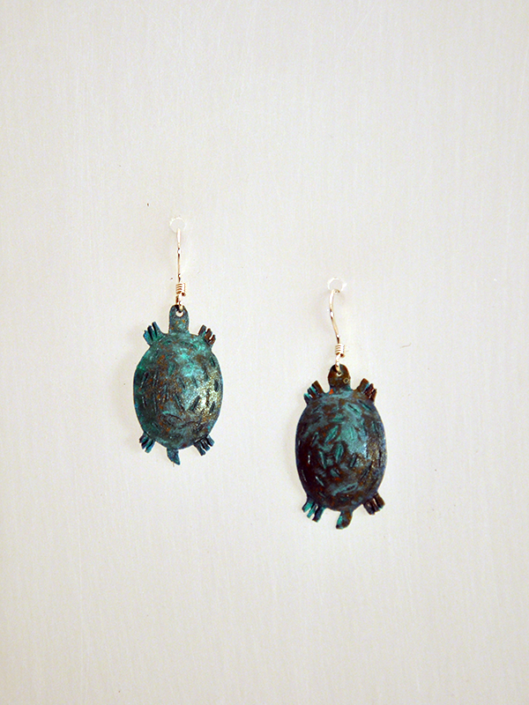 Turtle earrings