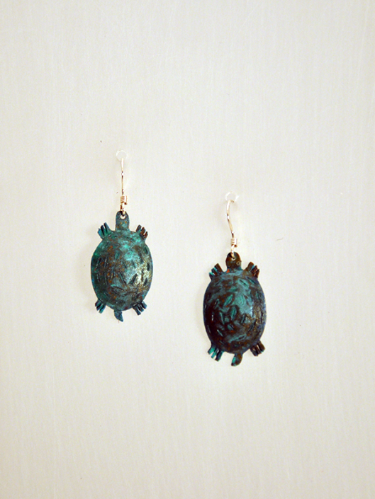 Turtle earrings